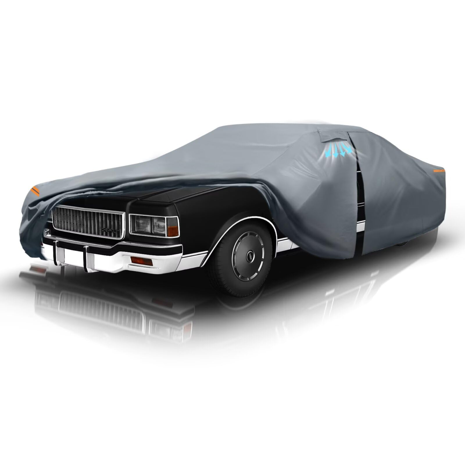 Photo 1 of Waterproof Caprice(1970-2016) Car Cover with Breathable Vents, [2025 Upgrade] Premium Covers with Cotton Liner and Zipper Door, Sun Rain Snow Dust Uv Protection.(Gift with Towel)