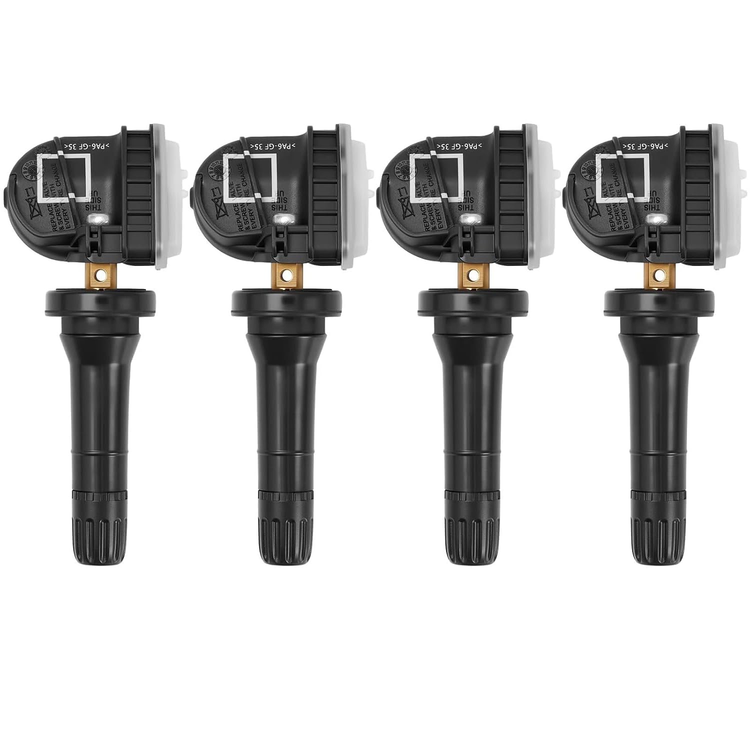 4 sensores de presión de neumáticos de 433 MHz EV6T-1A180-CB/DB Sensores de repuesto para Opel, Ford Focus, Fiesta, B-Max, C-Max, Kuga, Mondeo, Ecosport y LCV Transit.