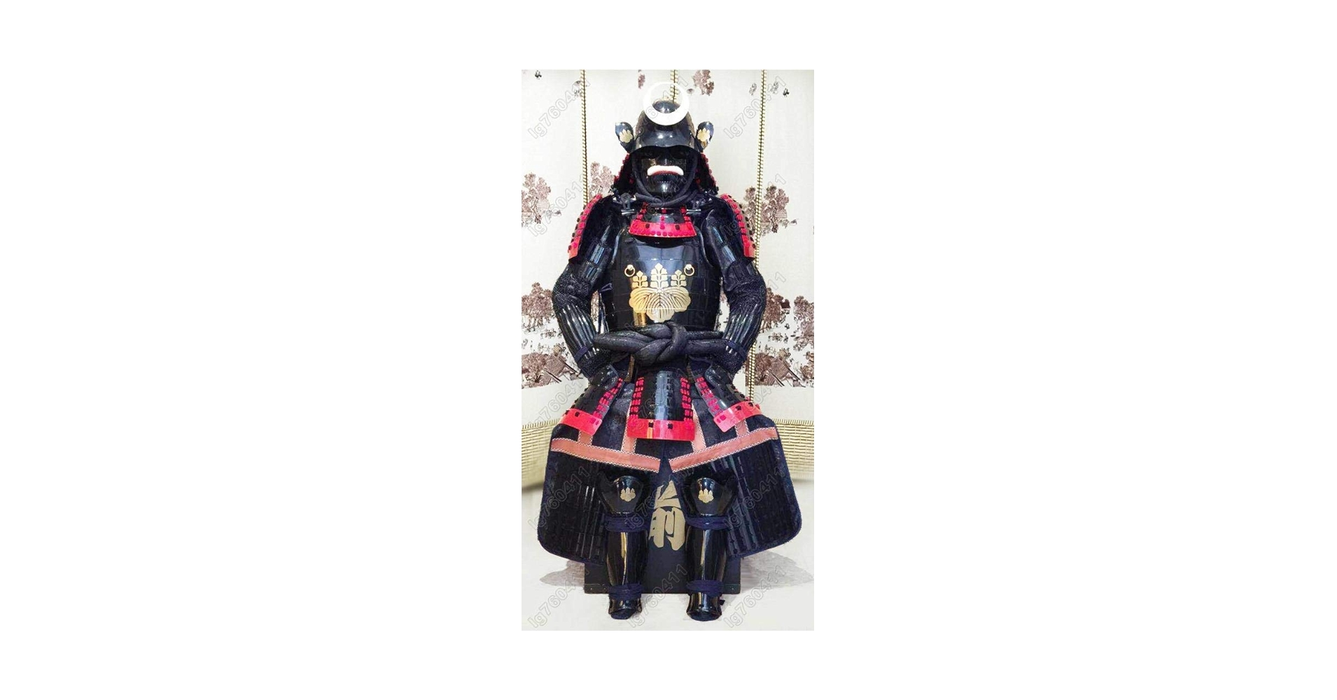 Amazon.co.jp: ウェアラブル甲冑スーツ鎧 武士 鉄二枚戸太陽黒