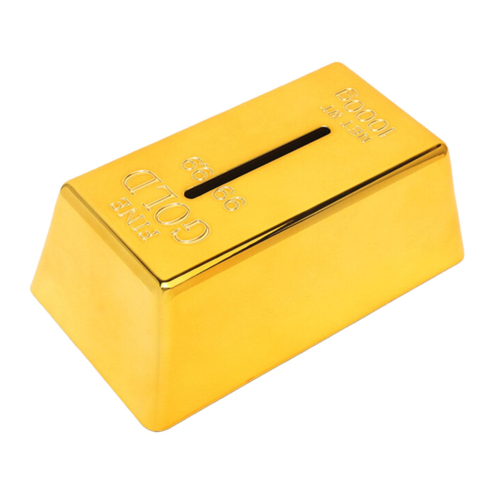 Golden Brick Tissue Dispenser for Kitchen Bathroom Paper Storage Container Living Room Accent Simulated Gold Tissue