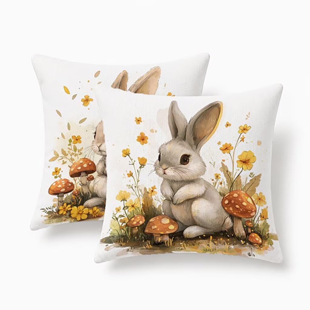 Housses de coussin extérieur 50x50 lin imperméable lot de 2 blanc canapé lit chaise jardin