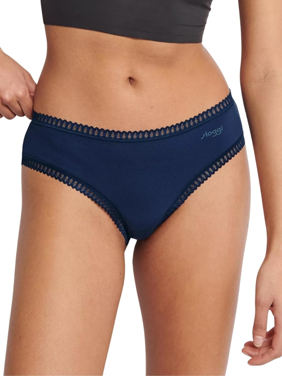 Sloggi Women's sloggi GO Crush Hipster C3P, Blue - Dark Combination