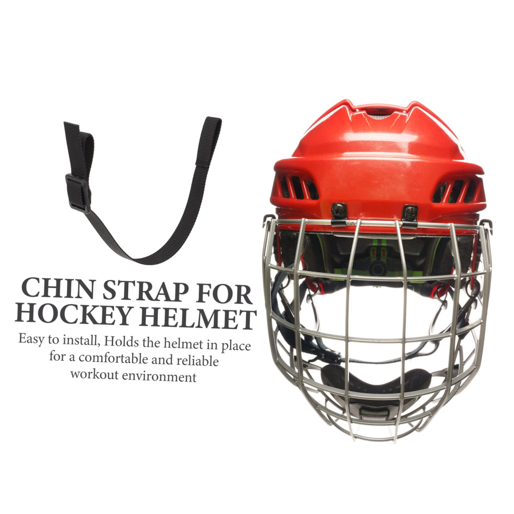 4 Juegos Correa de Barbilla de Casco de Hockey de Reemplazo y Duradero para Compatible con Hockey sobre Hielo y Beisbol