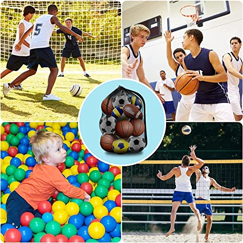 Brotou SPT0036 Extra Large Sports Ball Bag Mesh, Basketball Bags Team Balls, Adjustable Shoulder Strap, Team Work Ball Bags For Holding Soccer, Football, Volleyball thumb #6