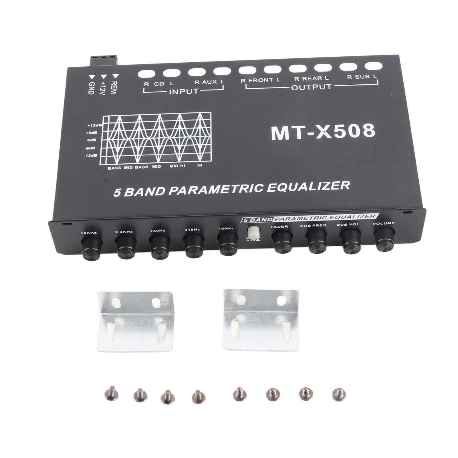 Equalizzatore Auto 7 Bande Universale - Con Filtro Passa Basso, Controllo Volume E Subwoofer - Foto 5