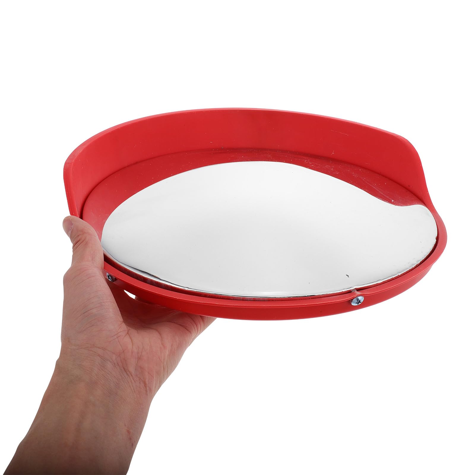 Miroir Convexe Extérieur Rond pour Circulation et Garages, Vue Grand Angle Design Antieffraction en Tôle Galvanisée et Pcb, pour Angles de Rue
