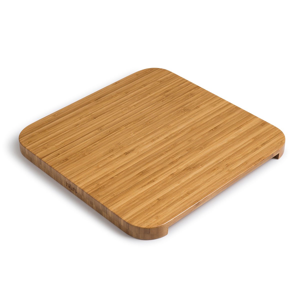höfats - Piano di appoggio Cube - trasforma Il Cube in Sgabello, tavolino o Piano di Servizio - Laccato - bambù Massiccio - Accessorio per Cube Fire Basket