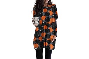 Womens Pumpkin Pullover, Halloween Crewneck Sweatshirt, Casual Long Sleeve Tops