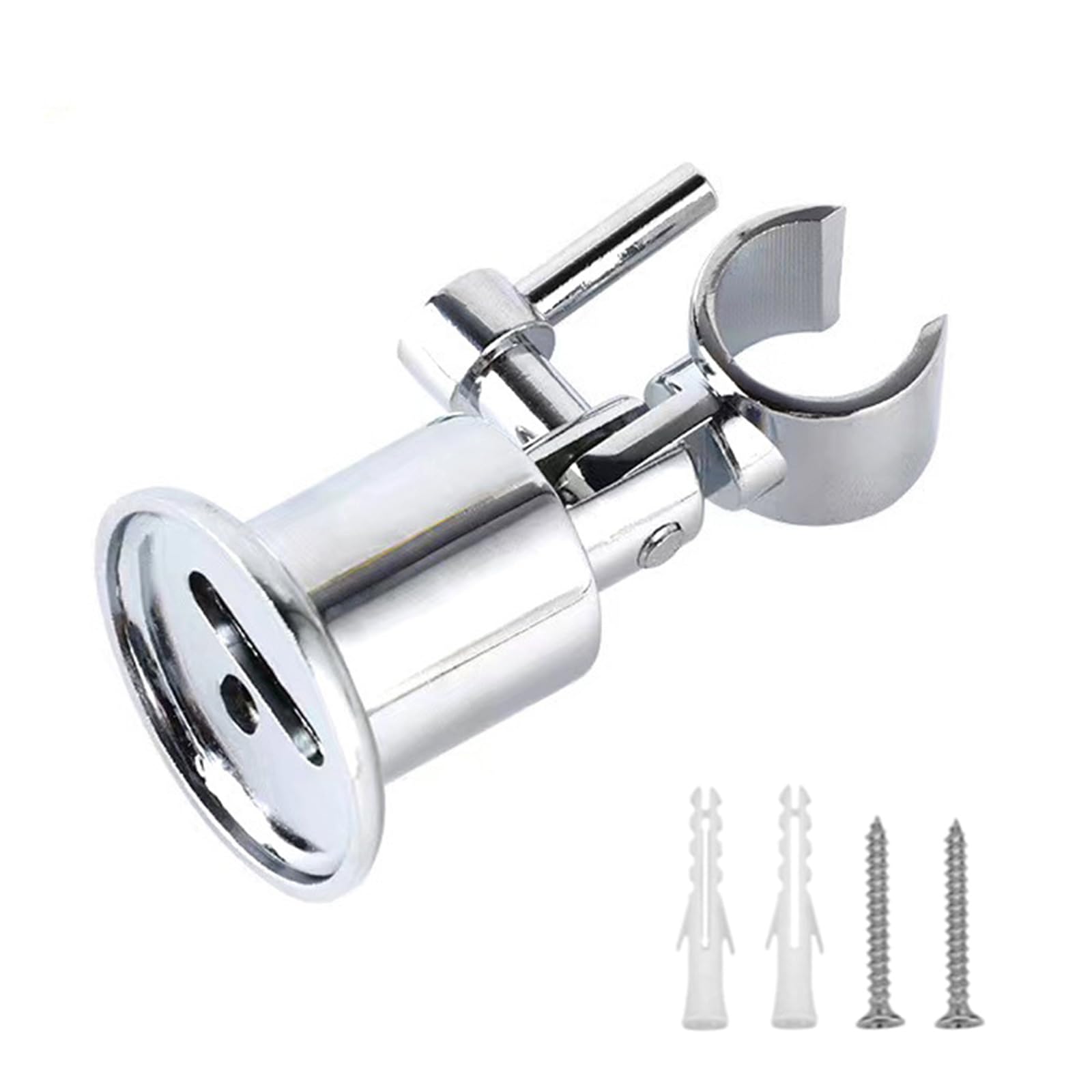 Wall Mount Shower Head Stand with Screw Handheld Showerhead Brackets Adjustable Shower Wand Stand Showerhead Attachment Wand Easily Installation