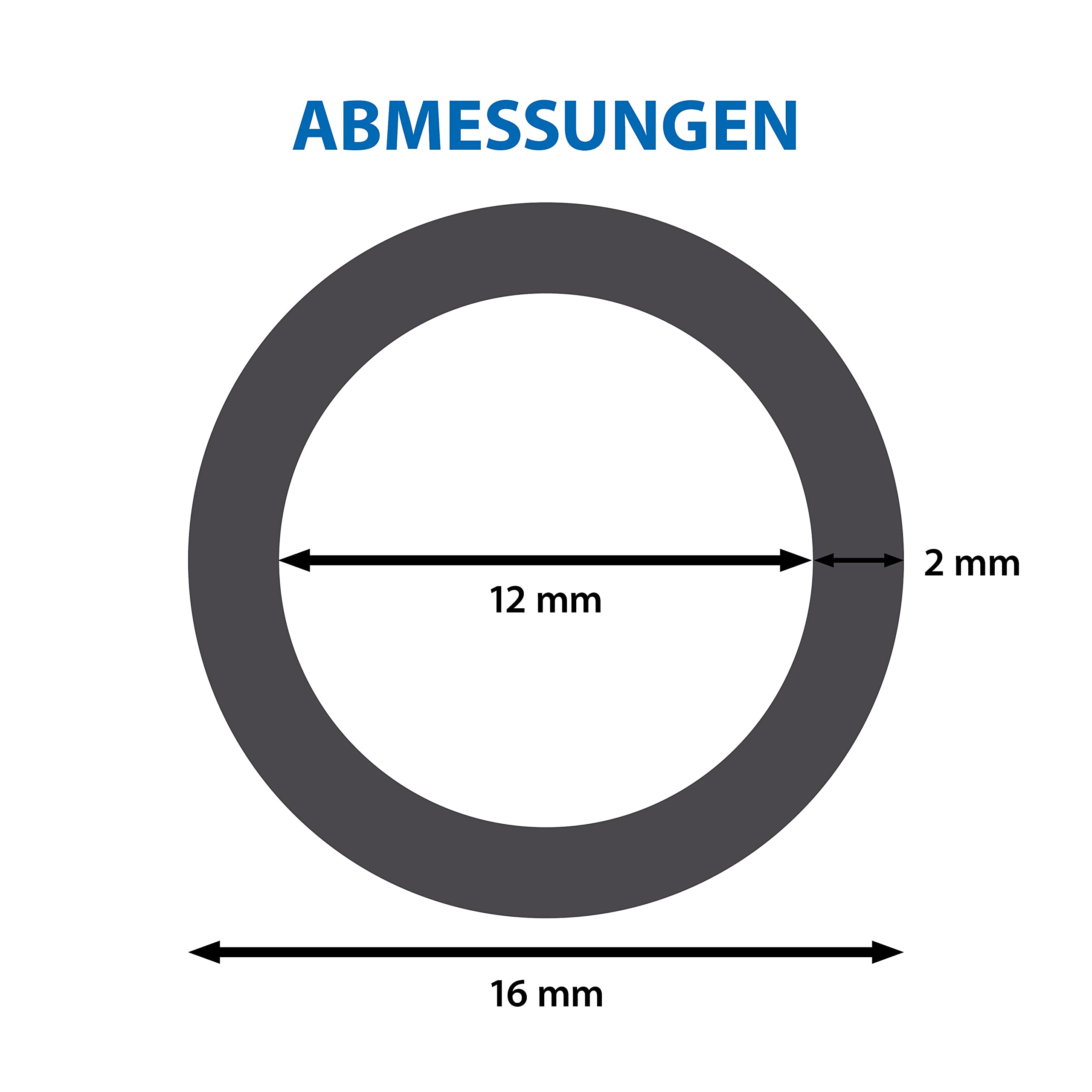 ARKA PVC-Schlauch - 12/16 mm, Grau, 10 m - Robuster Flexschlauch für vielseitige Anwendungen, ideal für Aquarium, Teich und Werkstatt.