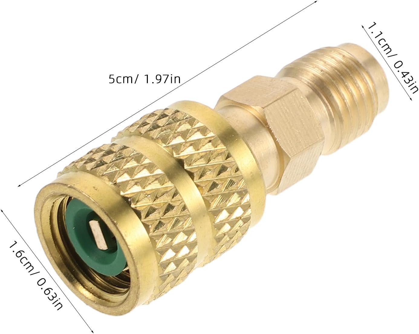 Car - Adapters - F5/16 M1/4 SAE HVAC Fitting | Precision Thread Adapter for Service