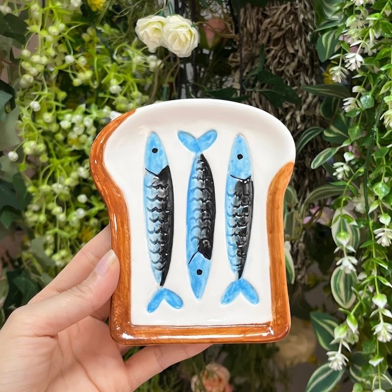 Ceramic Spoon Rest - Unique Sardines Kitchen Holder