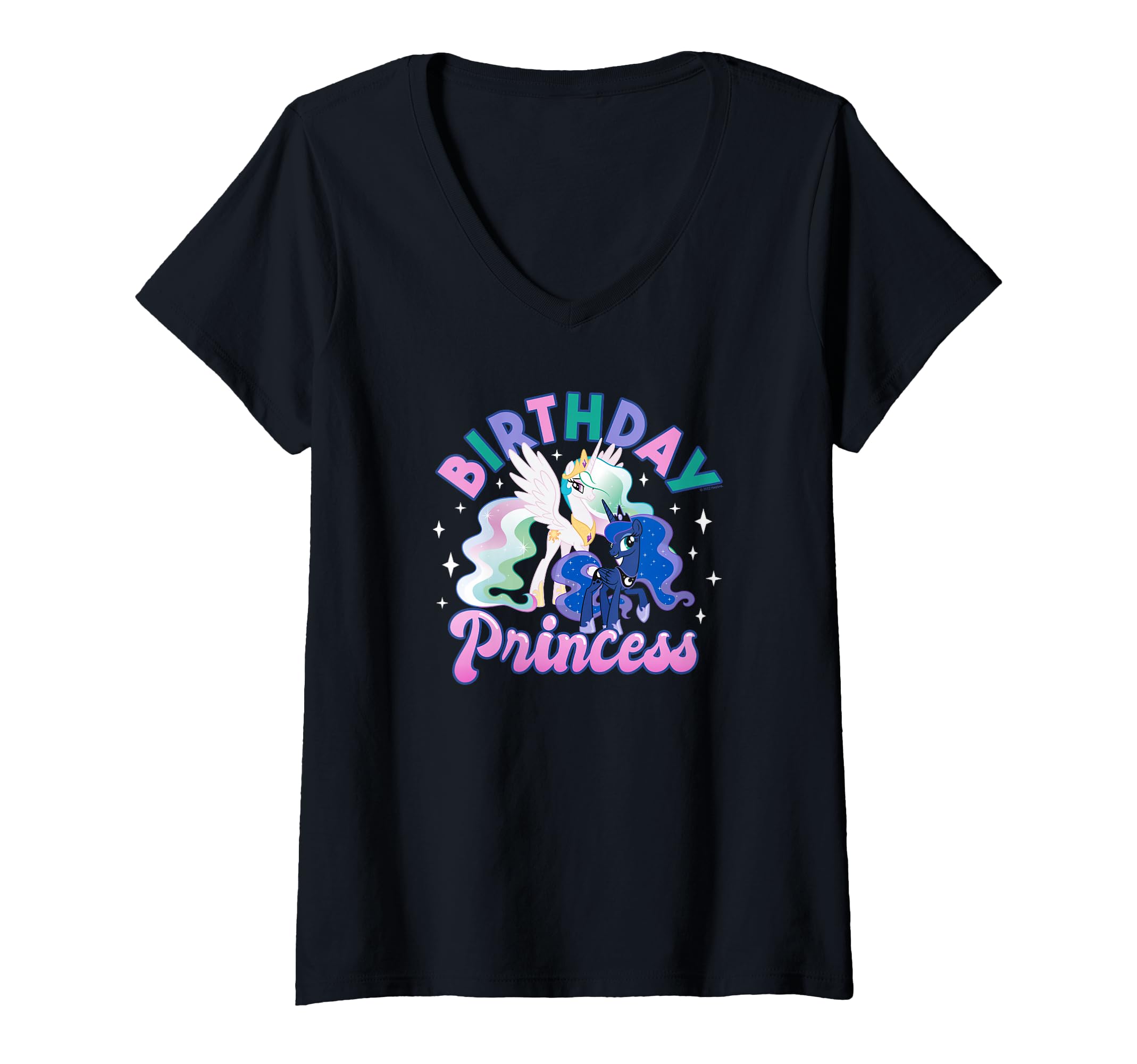 T-shirt col V My Little Pony pour fêter un anniversaire avec Celestia - 2