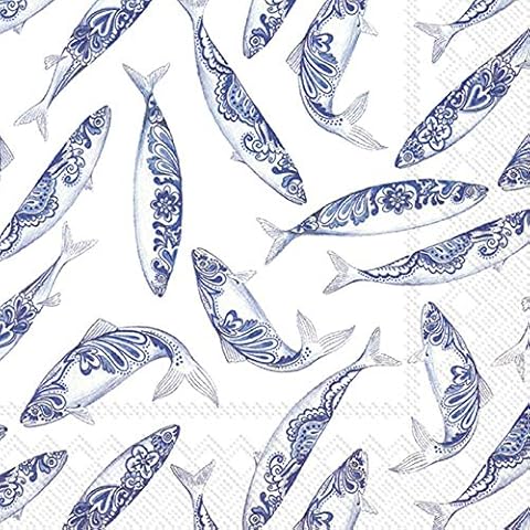 IHR Fish Decorative Paper Napkins Pack Cover