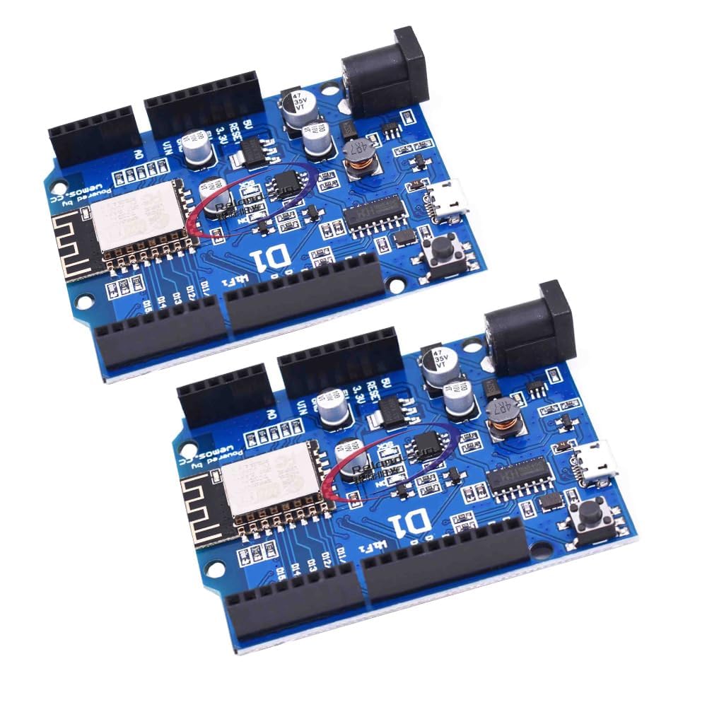 Reland Sun 2PCS ESP-12E WeMos D1 Shield Based ESP8266 ESP8266EX