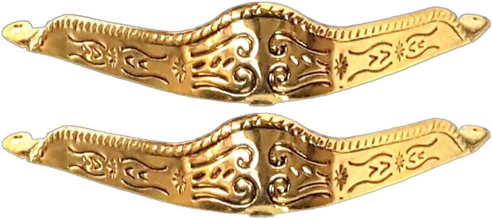 Modestone Par de puntas de metal/tapas Western Filigree O/S