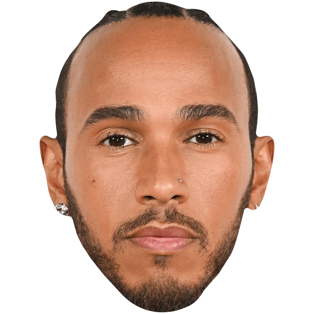 Lewis Hamilton (Stoic) Celebrity Mask, Flat Card Face, Fancy Dress Mask