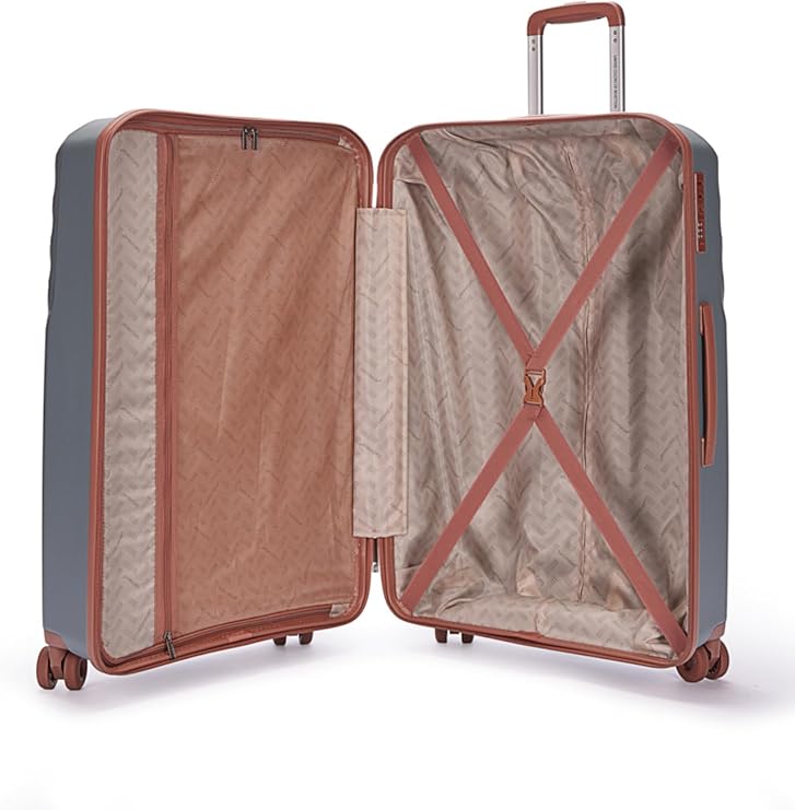 United Colors of Benetton Unisex 14BNT8010-03-ANT Wheeled Suitcase, Gray, Cabin Size