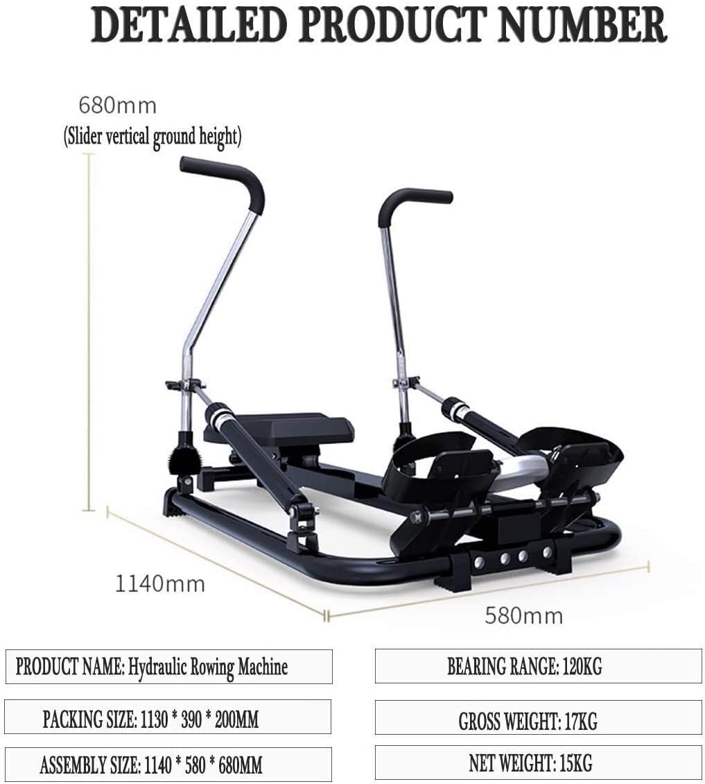 Rowing Machines Rowing Machine Indoor Rower Foldable Rowing Machine Max User Weight 120 Kg 6 Level Adjustable Resistance