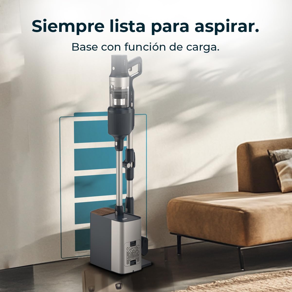 Cecotec Aspiradora Escoba Sin Cable Conga Rockstar 5500 Hurricane Station Flex, MAX 220 AW, 700 W, Base de Autovaciado, hasta 90min de Autonomía, Cepillo antienredos, Tubo Flexible y Ciclón Paralelo