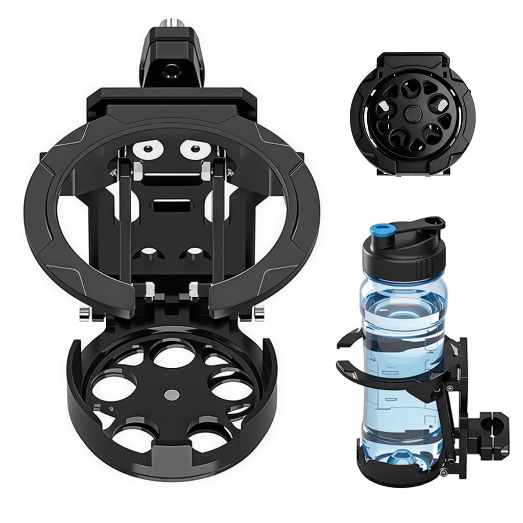 Proberos® Folding Bottle Holder for Motorcycle Bicycle, Adjust Bicycle Handlebar Water Bottle Cages for 20-28mm Handlebars, for Motorcycle, Bicycle, Motorcycle, ATV, Stroller & Wheelchair-picture-24