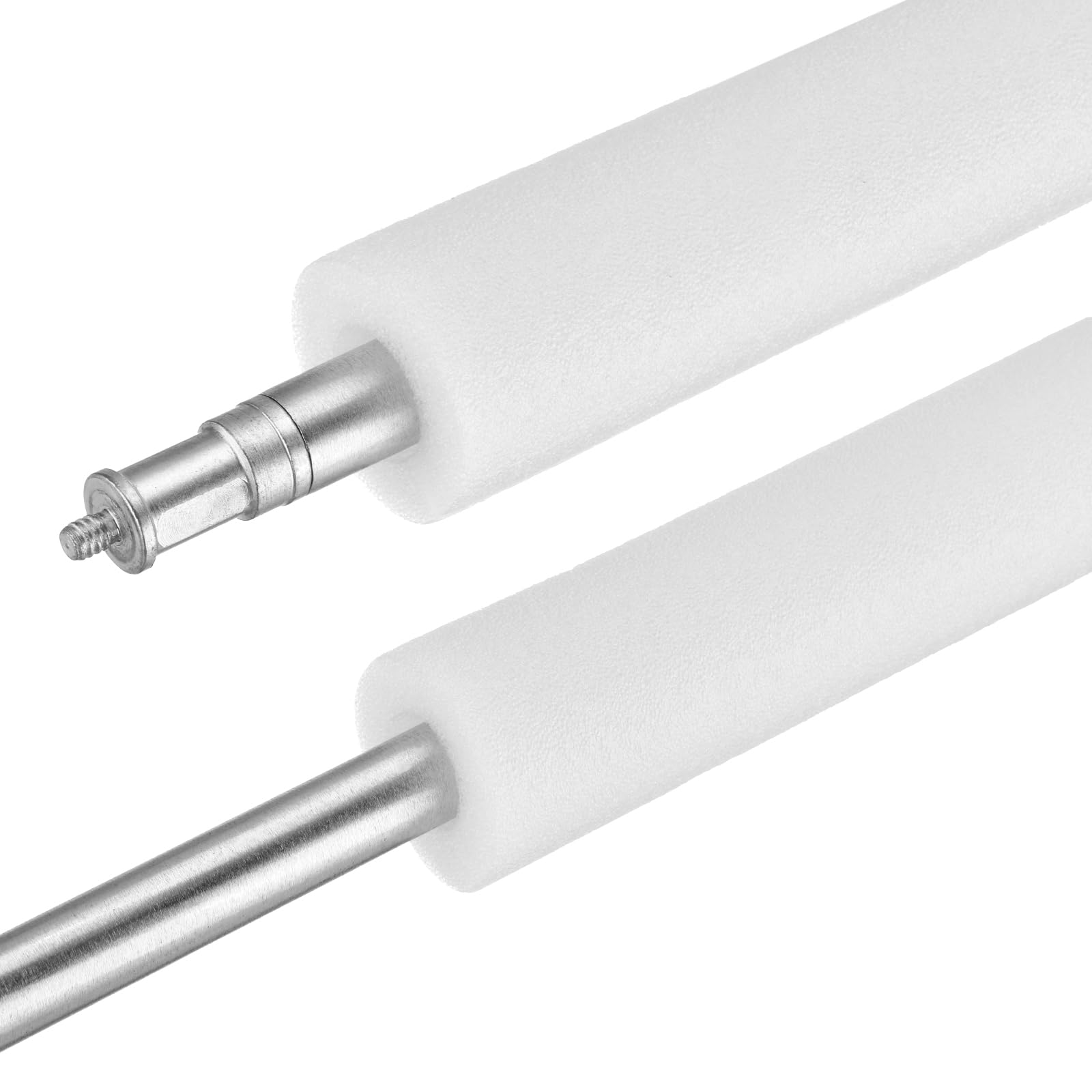 sourcing map Lot de 2 tubes d'isolation en mousse pour tuyau en cuivre, 20 mm (DI x DE x DE), protection contre le gel pour tuyau en cuivre, blanc