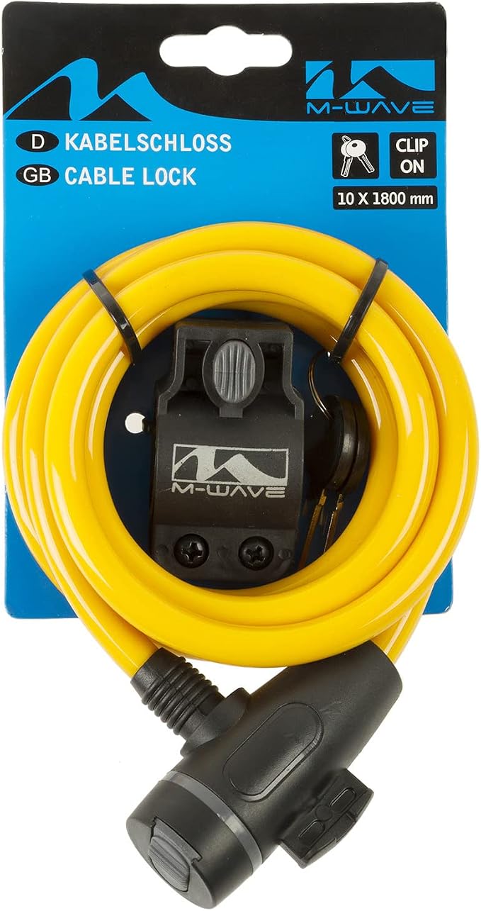 Candado en espiral para bicicleta M-Wave S 10.18 miniatura 2