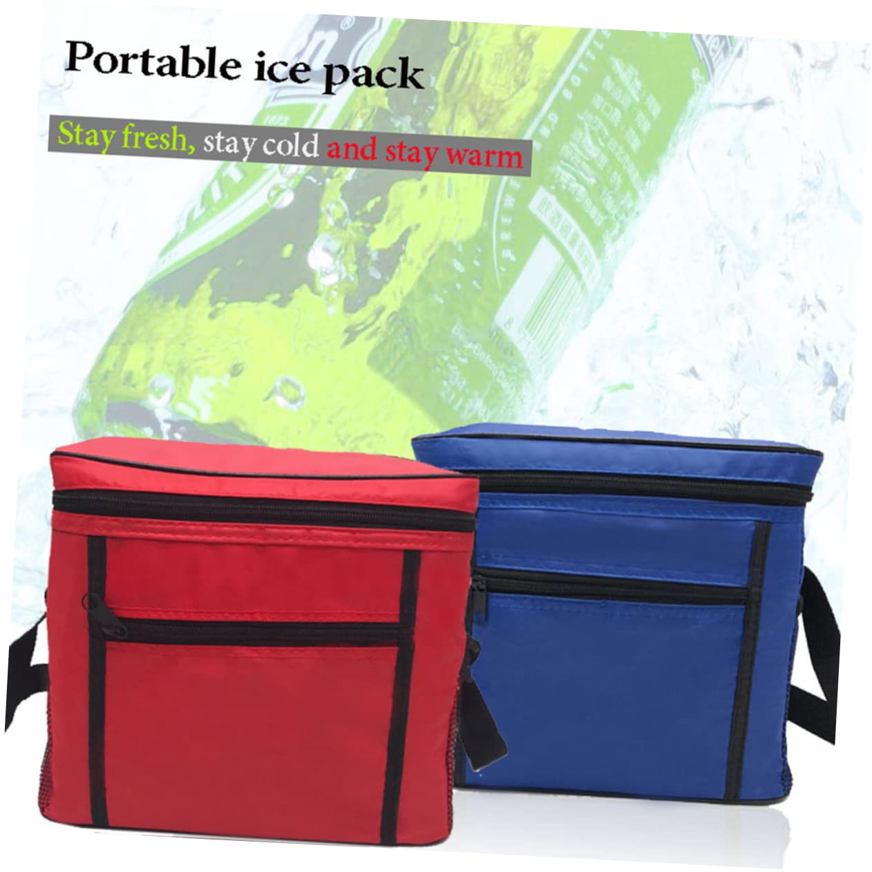 1 confezione da 1 borsa per la spesa, borsa per il pranzo, pieghevole, per la spesa, termica, per alimenti, isolata, per alimenti caldi e freddi, borsa da picnic, borsa da picnic, borsa da picnic, c