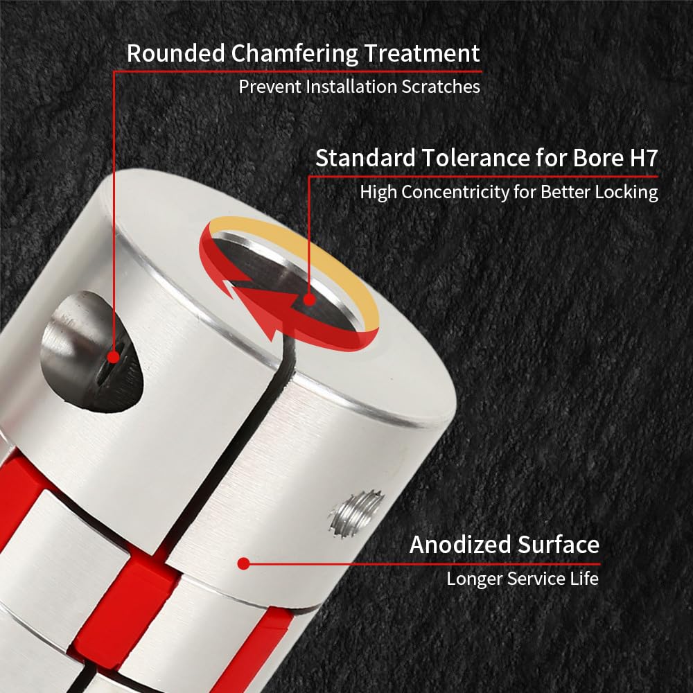 Flexible Wellenkupplung 8-10mm - Aluminium Für Motoren & 3D-Drucker