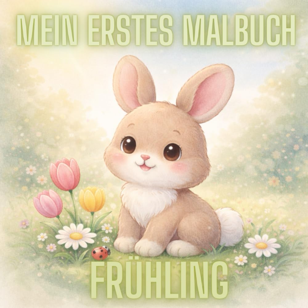 Mein erstes Malbuch – Frühling: Frühlings- & Ostermotive zum Ausmalen für Kinder ab 2 Jahren