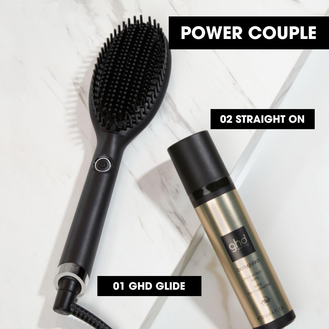 ghd glide Hot Brush: Elektrische Haarglätter Bürste für geschmeidiges Haar