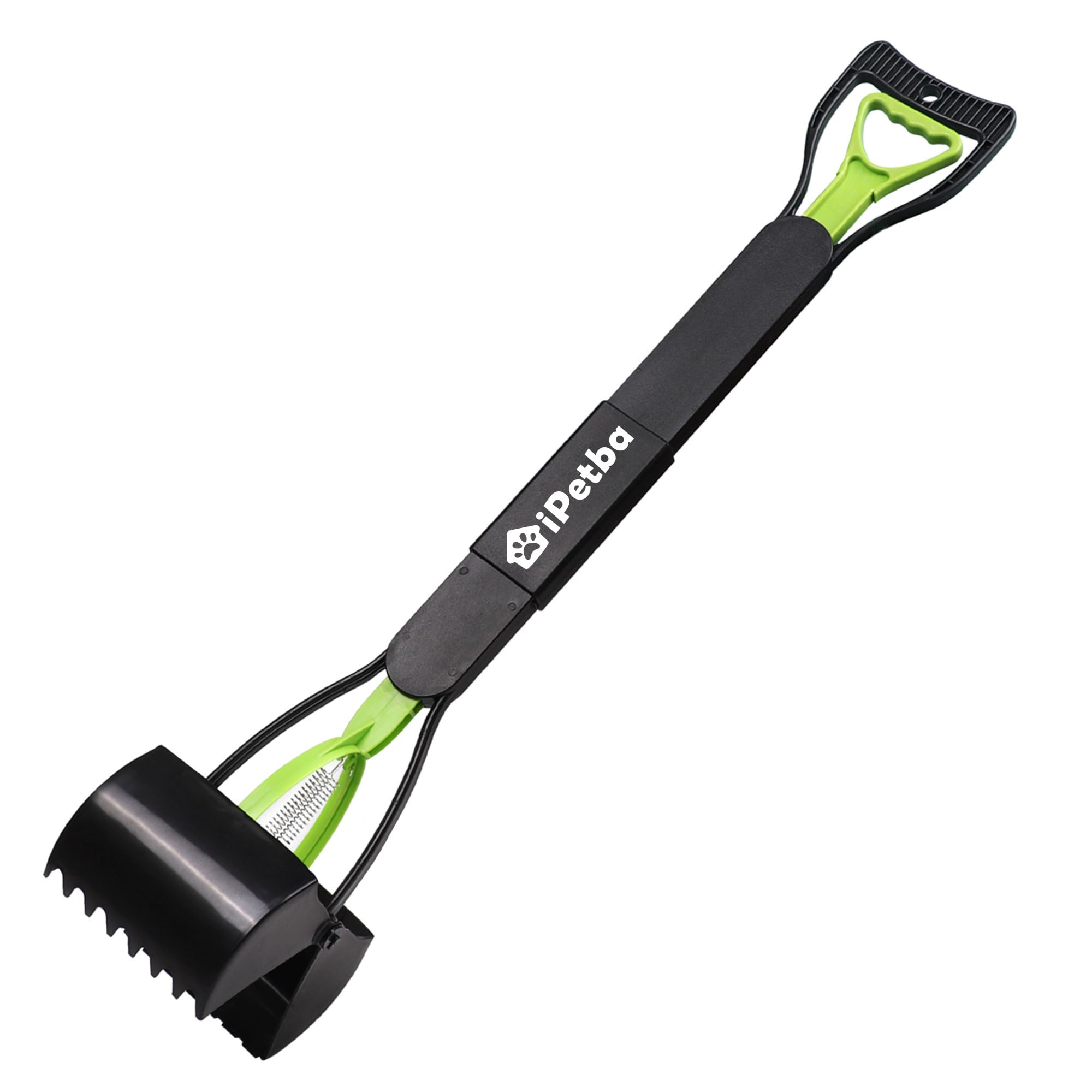 80cm Recoge Cacas de Perros Mango Largo Sin Necesidad de Agacharse Recogedor Plegable Dog Pooper Scooper para Grava, Tierra, Césped