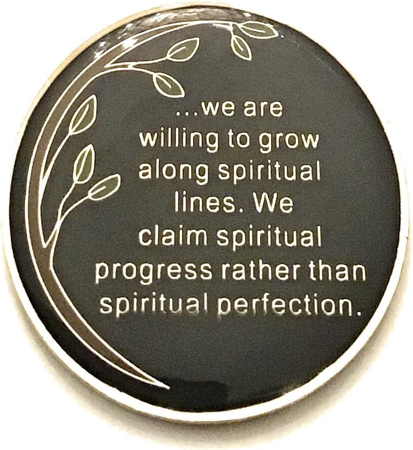 1 Year AA Medallion - Green & Blue Tree of Life , Alcoholics Anonymous, Sobriety Chip, Token, Coin