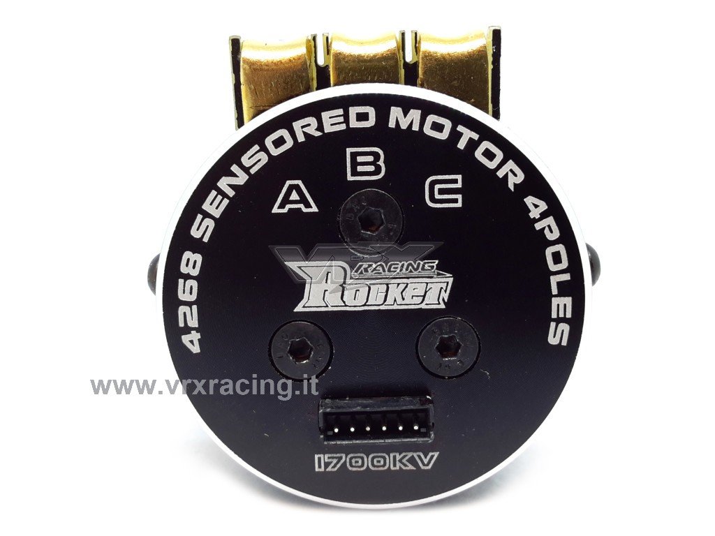 VRX Moteur Rocket 4268 1700 KV 1/8 brushless avec capteurs (arbre moteur 5 mm