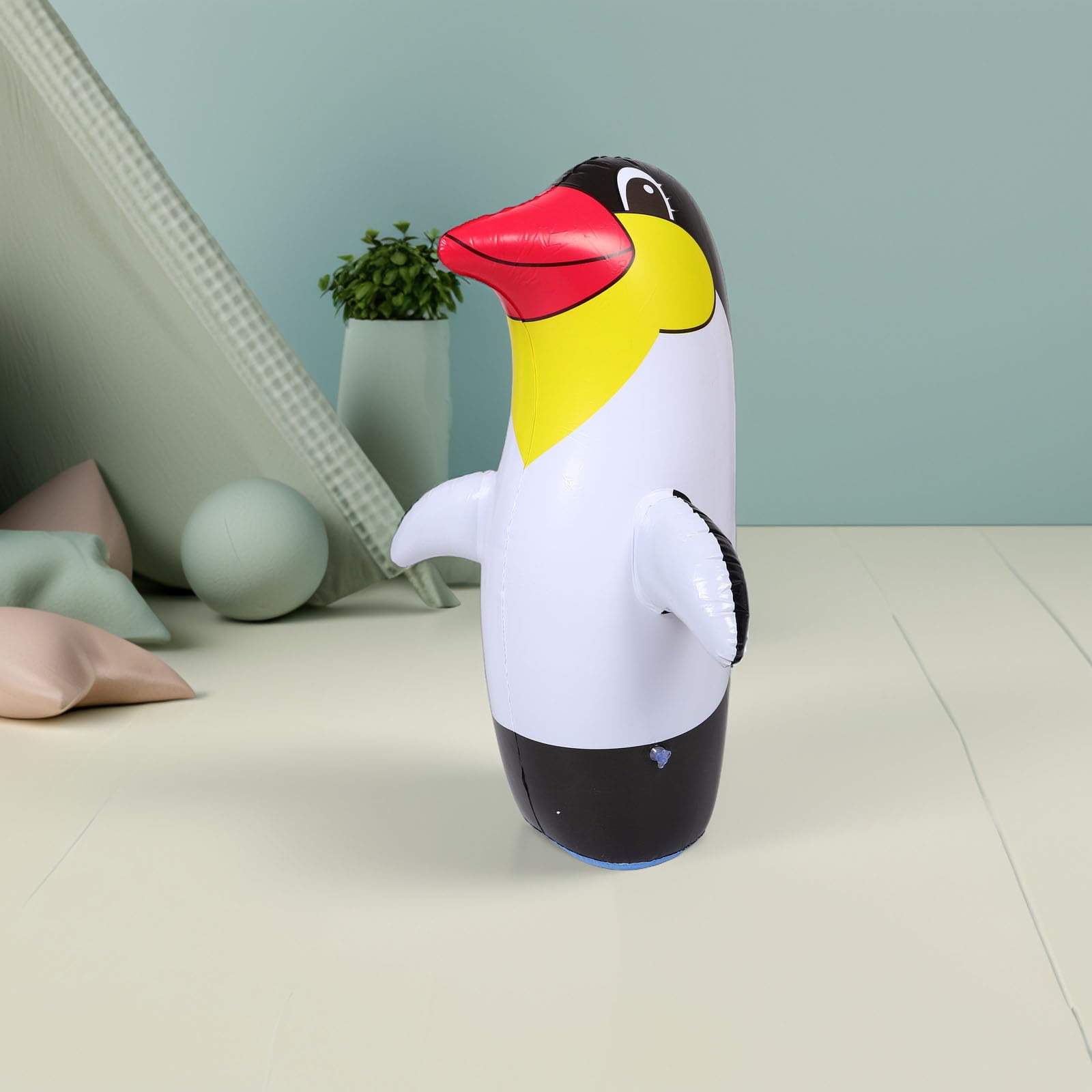 BESPORTBLE Jouet pingouin gonflable pour garçons et filles - Motif animal interactif - Pour l'intérieur et l'extérieur - Grande décoration de jardin - Design de pingouin mignon - Jouet pour garçons et