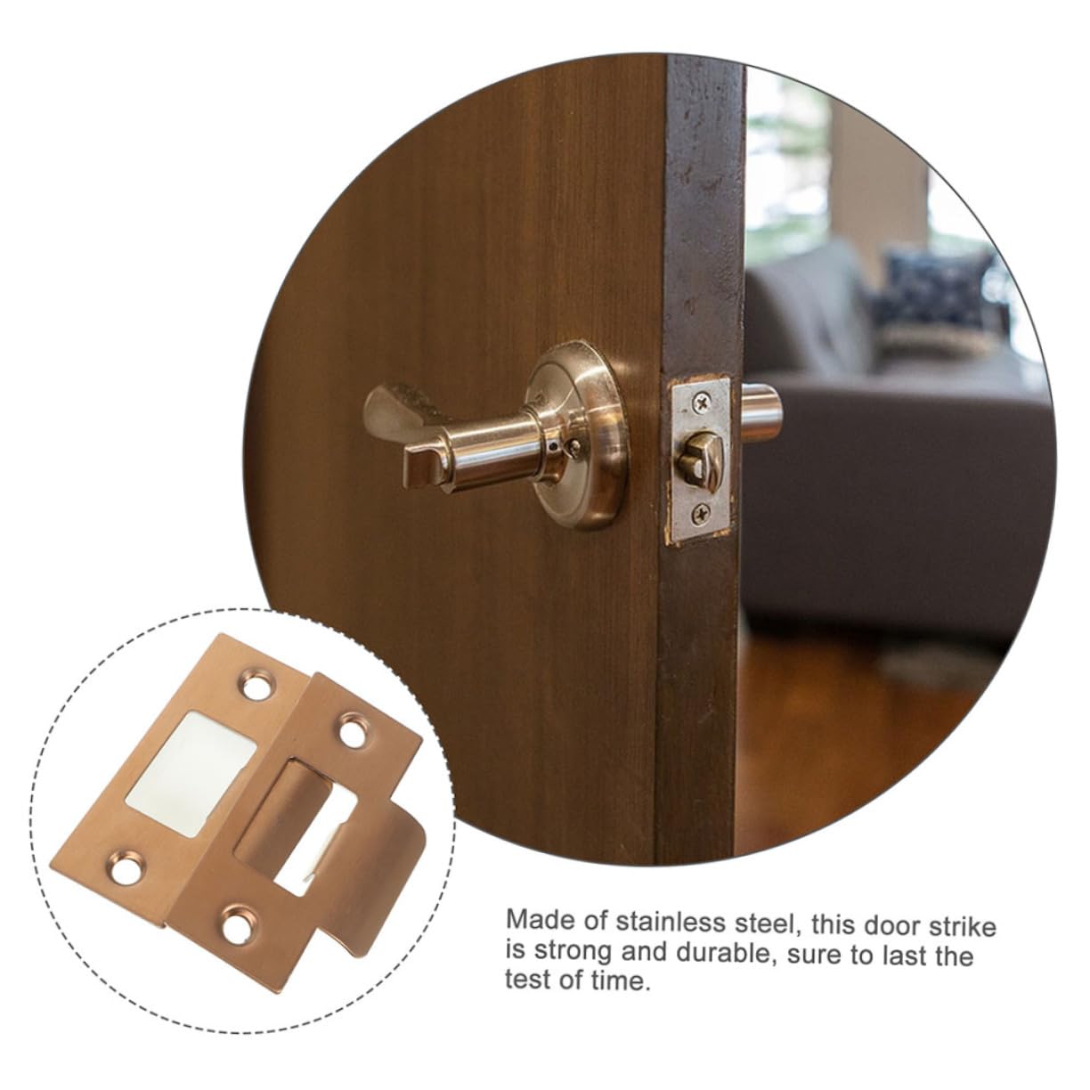 SHINEOFI Ensemble De 16 Accessoires De Serrure De Porte Kit De Réparation De Pêne Dormant Multiple En Acier Inoxydable Pour Portes Extérieures Plaque De Poignée De Porte Plaques De