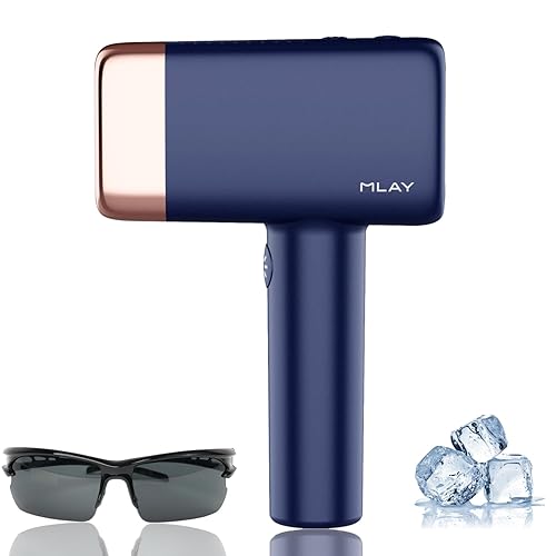 IMENE Depilación IPL, dispositivo de depilación láser para el hogar para hombres y mujeres, removedor permanente sin dolor con 500,000 destellos y 5