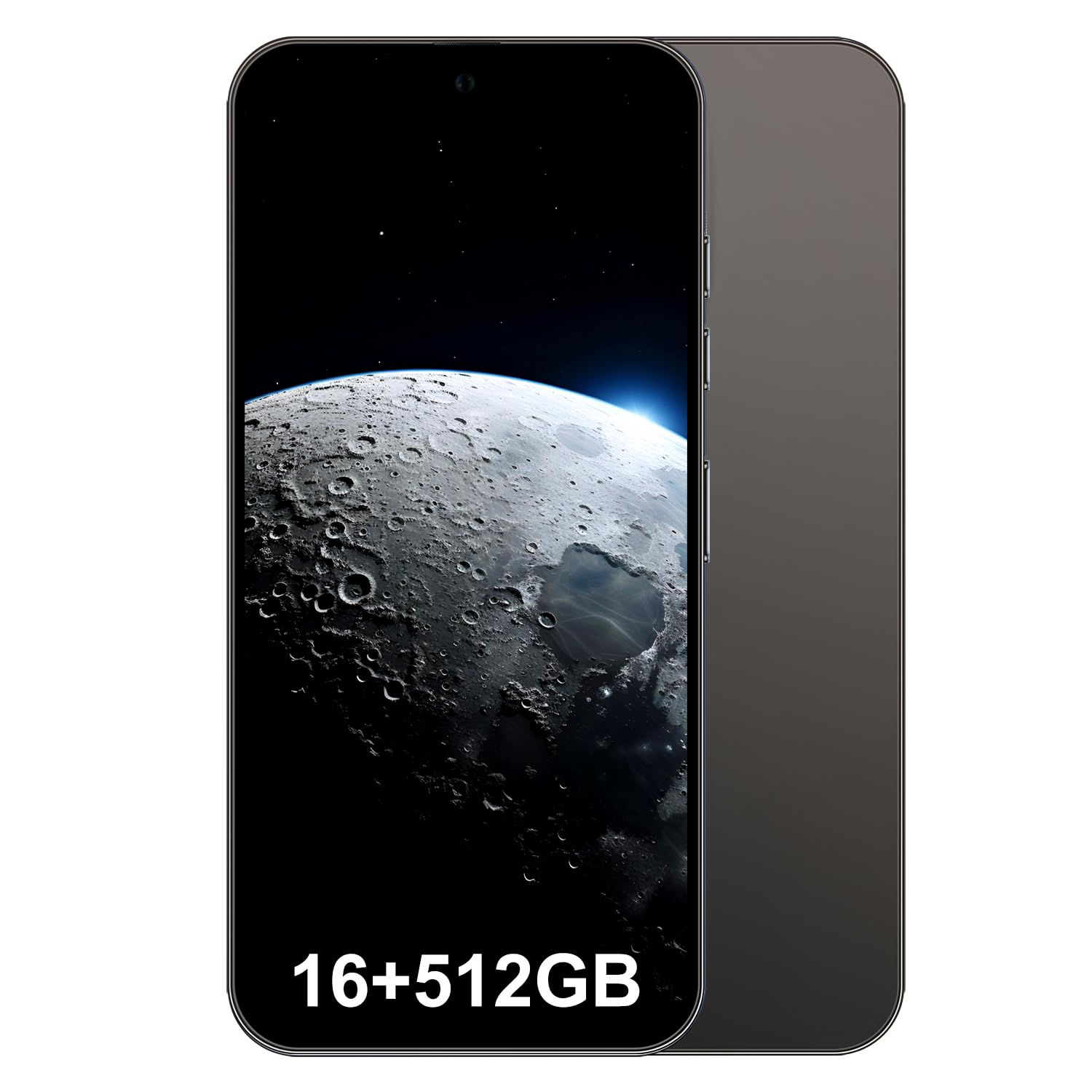 Unlocked Android Phone A15 PROMAX Android 14 Cell Phone with Dynamic Island 16GB+512GB 6800mAh,HD Screen 48MP+108MP Camera Cell Phone with 5G Dual SIM Smart Phone (Black)