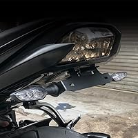 Vista 5 de Tail Tidy, eliminador de guardabarros apto para Yamaha FZ1 FZ8 FZ-1 FAZER1000, con luz LED de matrícula, compatible con señal de giro original