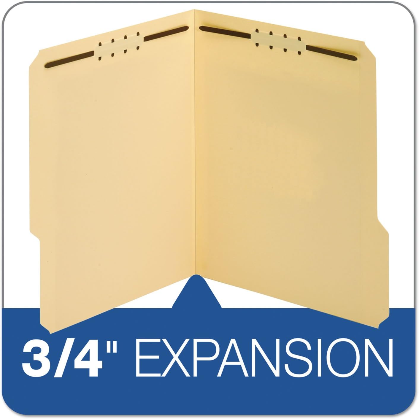 Globe-Weis/Pendaflex/Pendaflex Manila 1/3 Cut Tab Fastener Folders (Globe-Weis/Pendaflex)