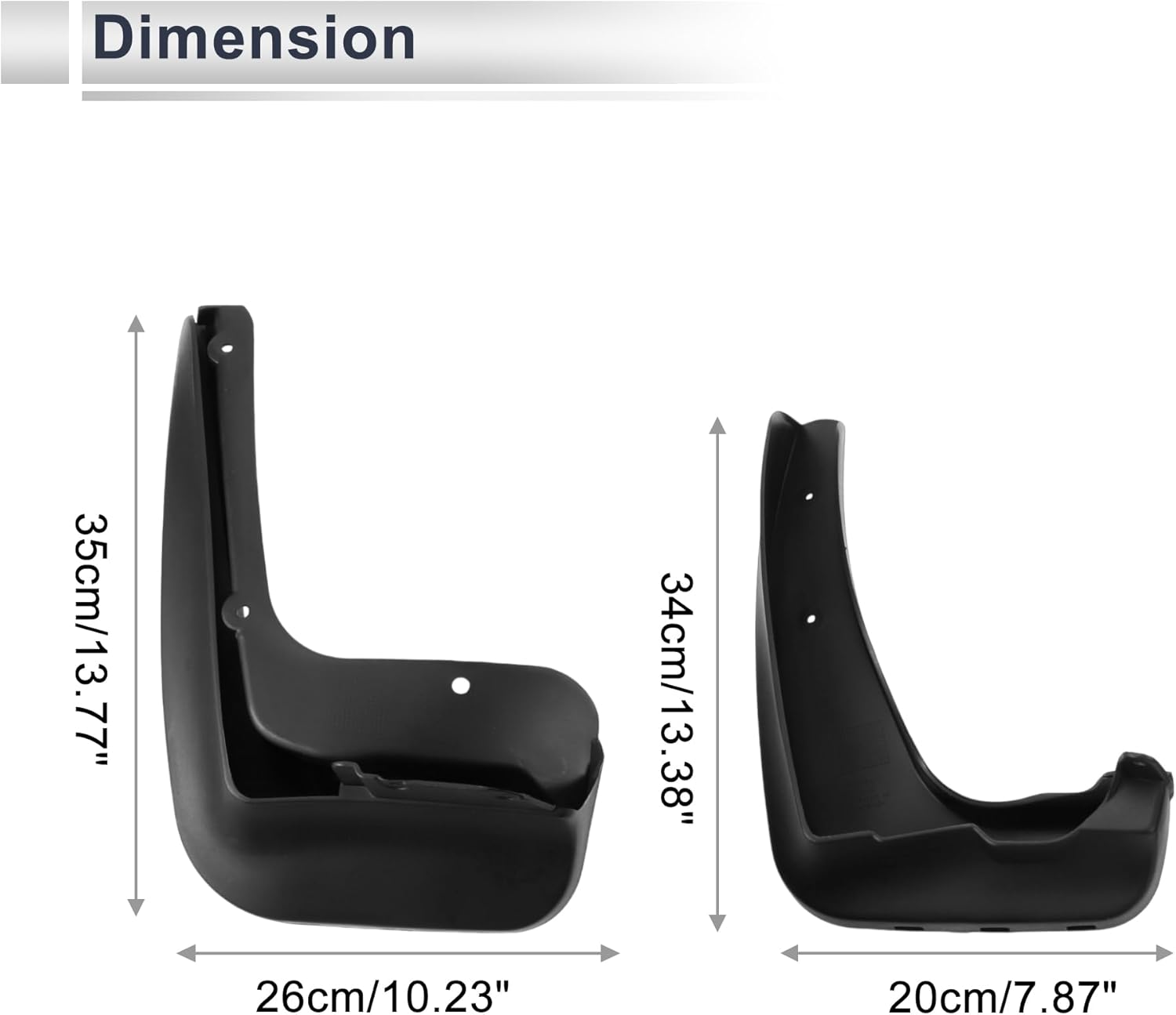 X AUTOHAUX 1set Front and Rear Mud Flaps Splash Guards Mud Guards for BMW 3 Series F30/F35 2013-2019 W/Mount Accessories