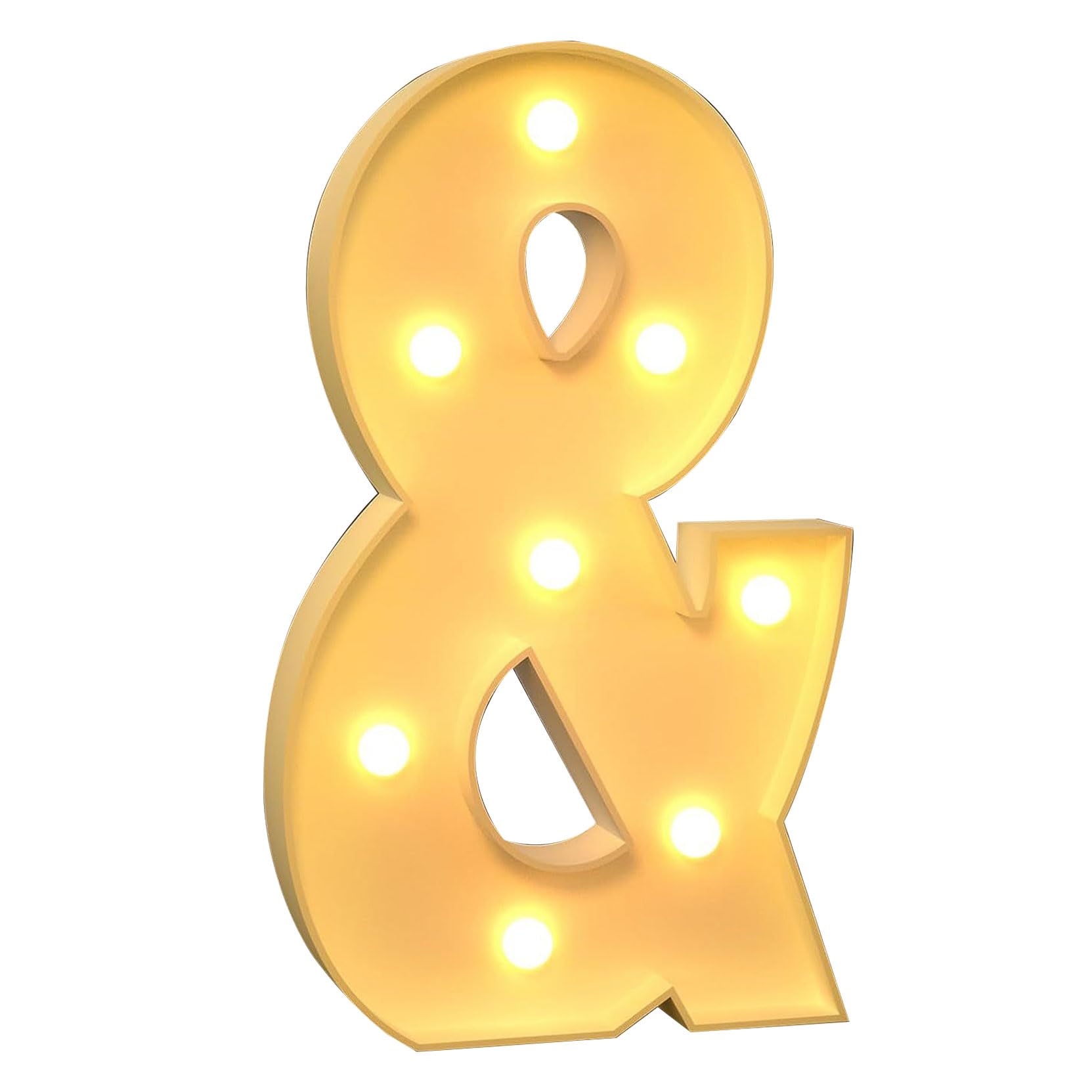 70cm-2.3ft Large Decorative LED Light Up Symbolic &, Marquee Light Up Sign, Mosaic Letters for Balloons for Birthday Wedding Party Valentine's Day