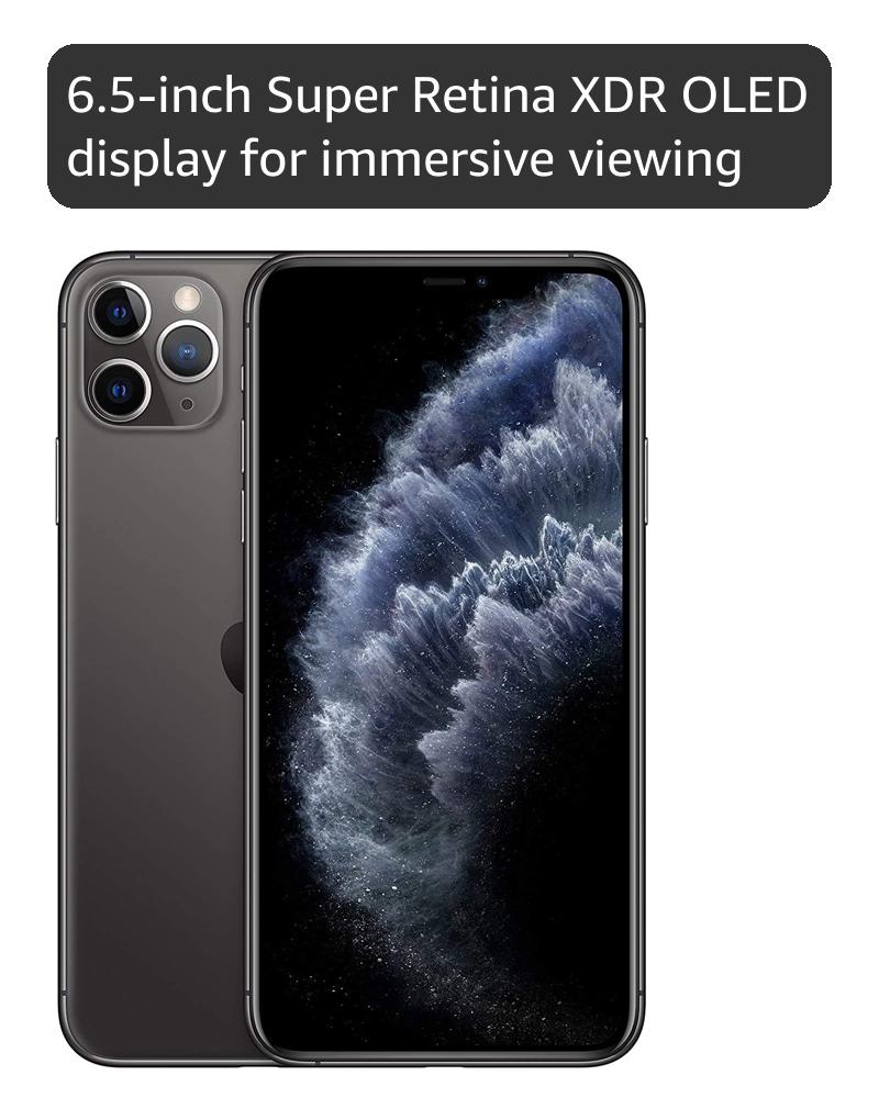 Apple iPhone 11 Pro Max, 256GB, Space Grey (Renewed) : Amazon.co