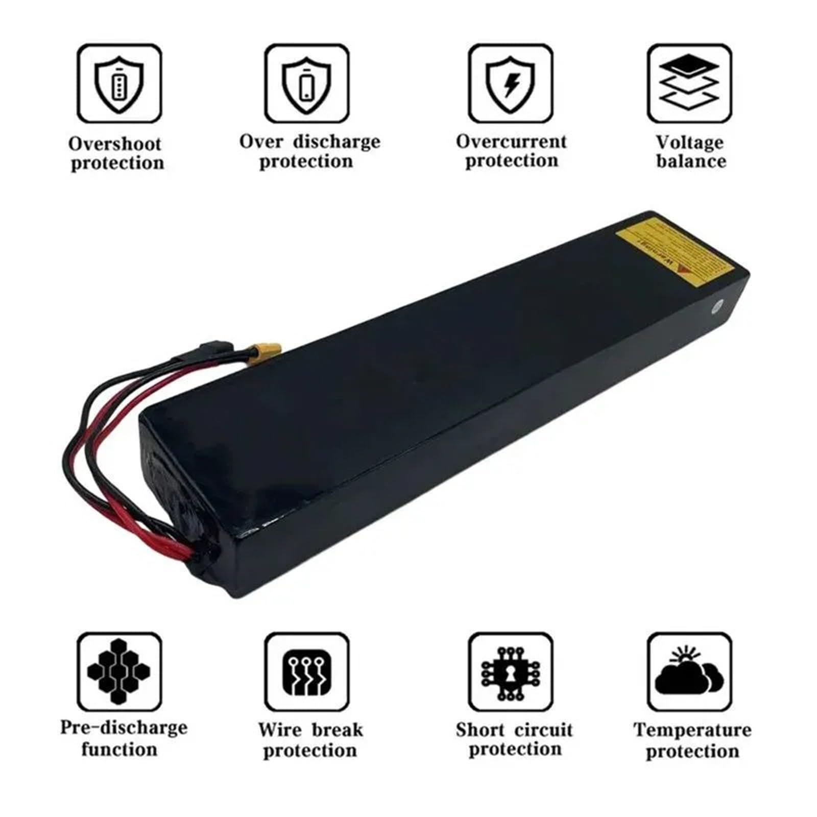 Batteria di Ricambio al Litio da 36 V 40 Ah con Caricabatterie da 42 V 2 A, 10S4P, per Monopattino Elettrico Pieghevole 36V 40AH