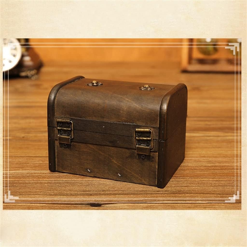 UHLOSD 木製オーガナイザーのためのシックな木製海賊収納ボックス