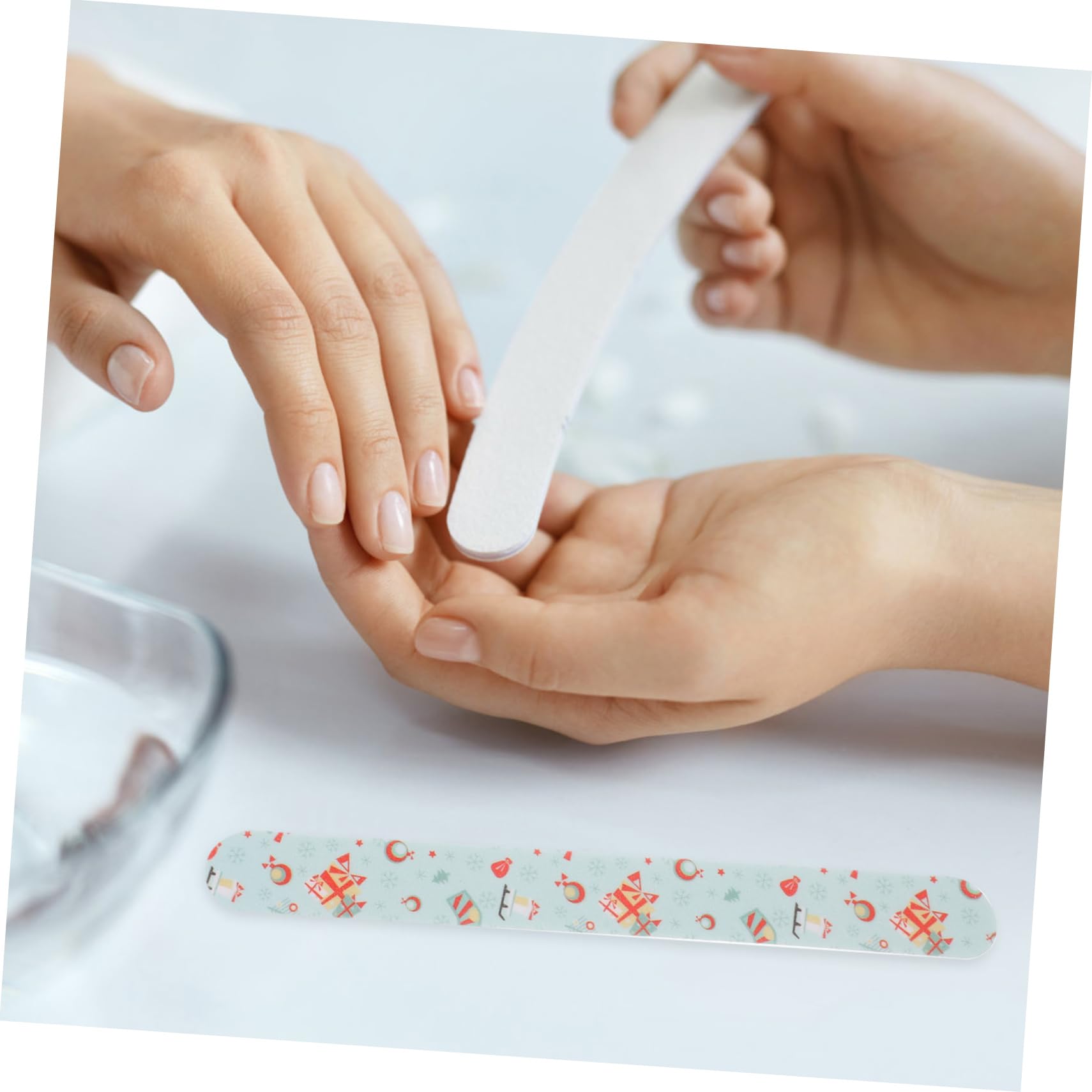 Healvian 24 Stück Nail Files Weihnachts Nagelfeile Nagelpolierstreifen Pedikürefeile Mit Weihnachtsmotiv Nagelfeile Mit Weihnachtsmotiv