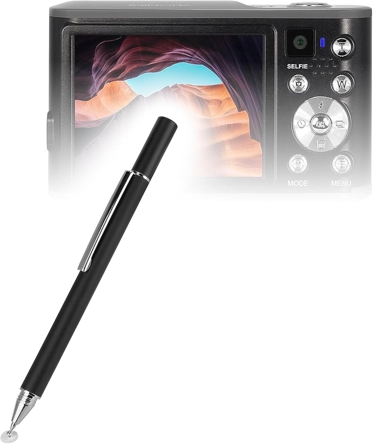 BoxWave Stylus Pen Compatible with Minolta MND23 - FineTouch Capacitive Stylus, Super Precise Stylus Pen - Jet Black