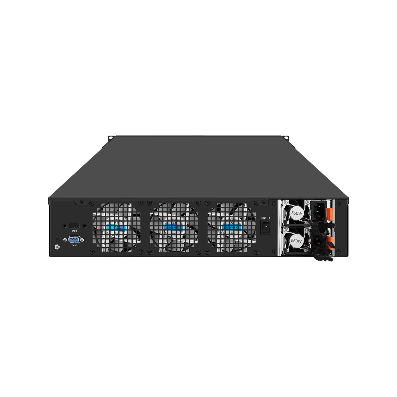 2U Firewall Appliance XEON Server with IPMI, Dual Hot Swappable Power, PFSense, Mikrotik, OPNsense, VPN, 2 x E5 2699 V4, RJ70, C612, 8 x LAN, 4 x SFP+ 10GbE, 128G RAM, 256G SSD