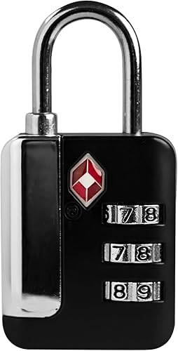 Cerraduras TSA para equipaje, cerradura de combinación pequeña para casillero, combinación de candado de 3 dígitos, candados combinados aprobados