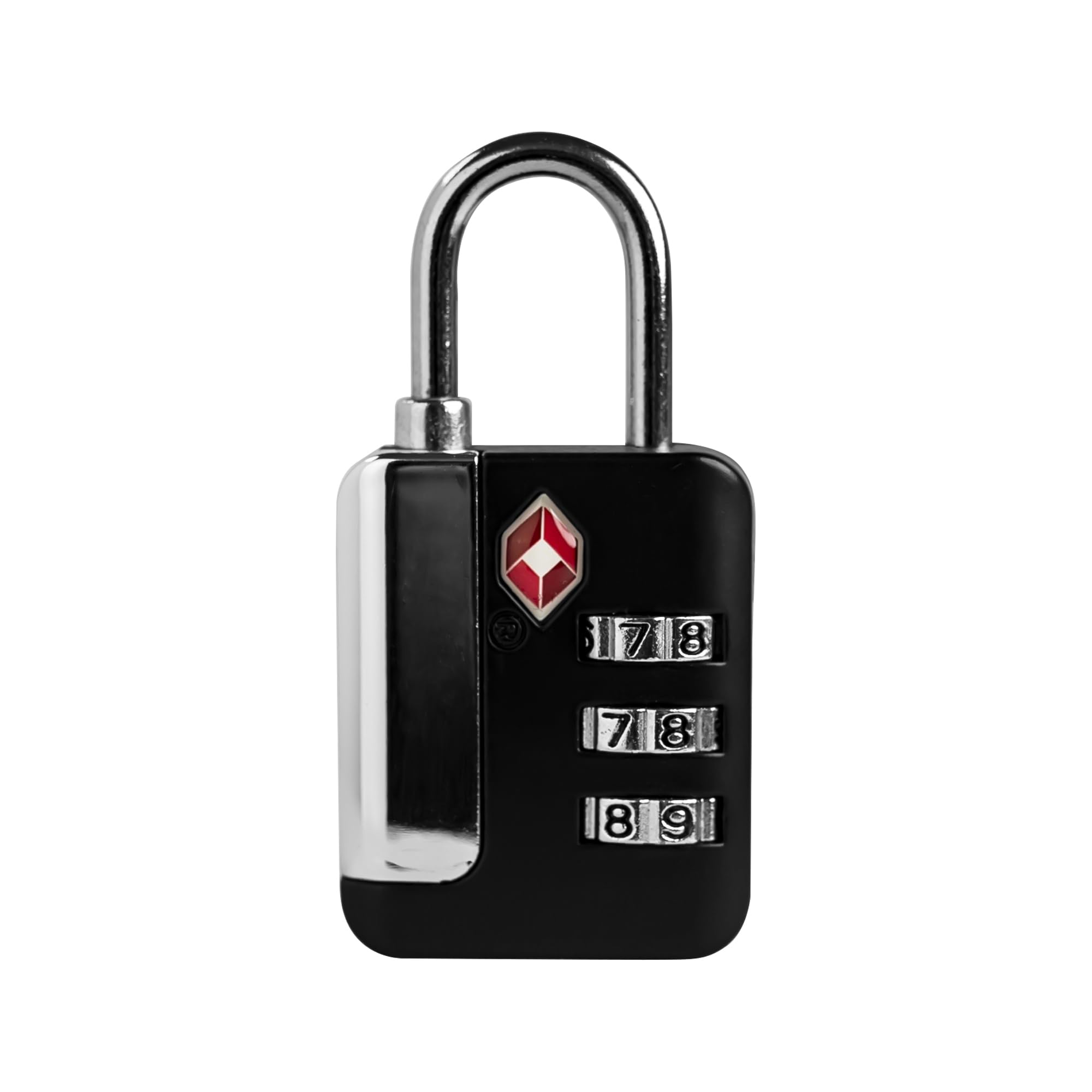UP Security TSA Locks for Luggage, Small Combination Lock for Locker, 3 Digit Padlock Combination, TSA Approved Combo Padlocks for Gym Locker, Travel Suitcase, Gun Case, Storage Box (Black)
